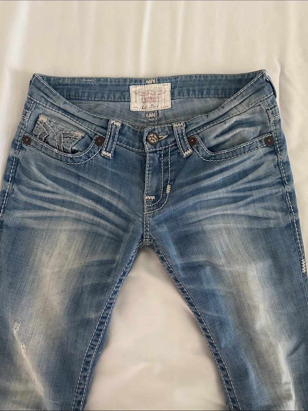 Big Star Boot Cut Jeans in Light Blue Wash